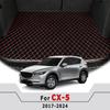 Car Trunk Mats For Mazda CX-5 CX5 CX 5 2024 2018 2017 Cargo Liner Auto Interior Accessories Vehicles