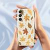 For Samsung Galaxy A16 5G/4G Case Maple Leaves Pattern Printing Straight Edge TPU Phone Back Cover