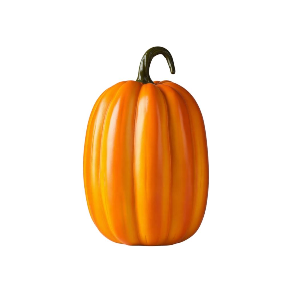 Realistická dýňová pryskyřičná řemeslná dekorace pro Halloween Domácí stolní ozdoba Sezónní sváteční displej Vnitřní venkovní použití Odolný materiál