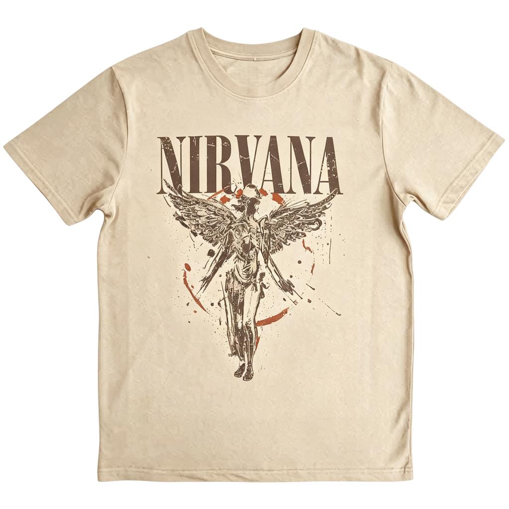 Summer Nirvana Rock Band Men's T-shirt Cotton Unisex  Fashion Short Sleeves Loose Comfortable Comfortable Shirt