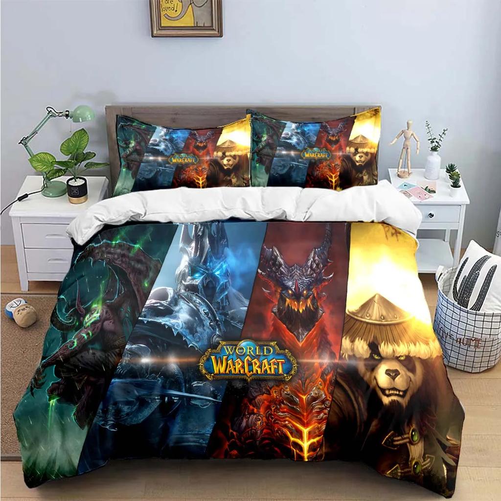 Hot Fashion 3D Game W-Warcraft Print Bedding Sets Bed Supplies Set Duvet Cover Bed Comforter Set Bedding Set Luxury Gift