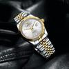 BUREI Men's Automatic Mechanical Watch Simple Business Waterproof Gold Silver White Watch for Men Fashion Gift