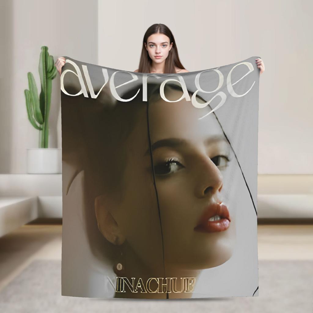 Nina Chuba Musik Sänger Decke Weiche Bedruckte Plüschdecke für Kinder Erwachsene Outdoor Flanell Bettdecke Bettbezug