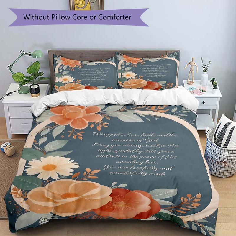 

3pcs Wrapped in Love Quilt Cover Set (1 Quilt Cover + 2 Pillowcases Without Pillow Core) 135x200cm