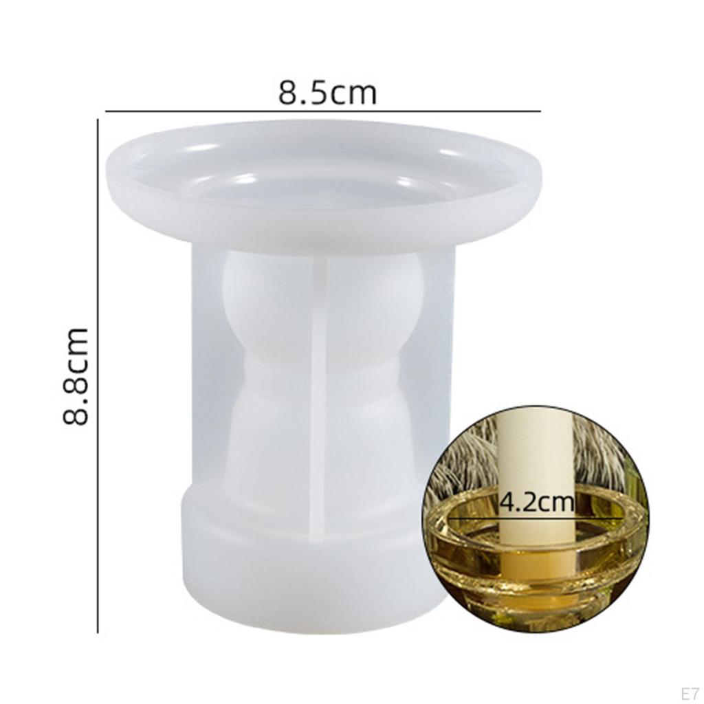 3D Silicone Holder Epoxy Resin Handmade Reusable for Pillar Crafts Making Rack Accessories