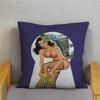 Vintage European Sexy Women Polyester Cushion Cover Sexy Lady Pattern Pillow Cover Decorative For Car Sofa Home 45X45Cm