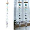 Friendly Sea Glass Wind Chimes With Wooden Detail For Relaxing Sounds Beach Room Decors for Home Indoor or Outdoor