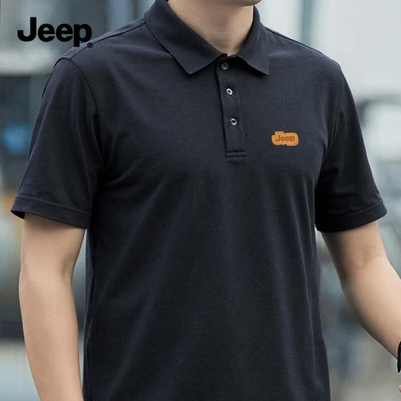 JEEP Men s Quick-Dry Sun-Proteptive 5A Antibacterial Polo Shirt 3XL