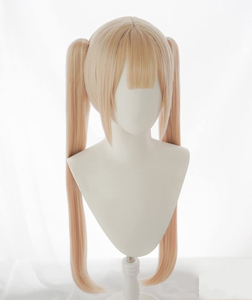 Marie Cosplay Medium Full for and Includes Hair Ornaments and Comb Rose-style Wig, Length, Heat-Resistant, Wig, Yellow, Halloween, Events, Costumes,
