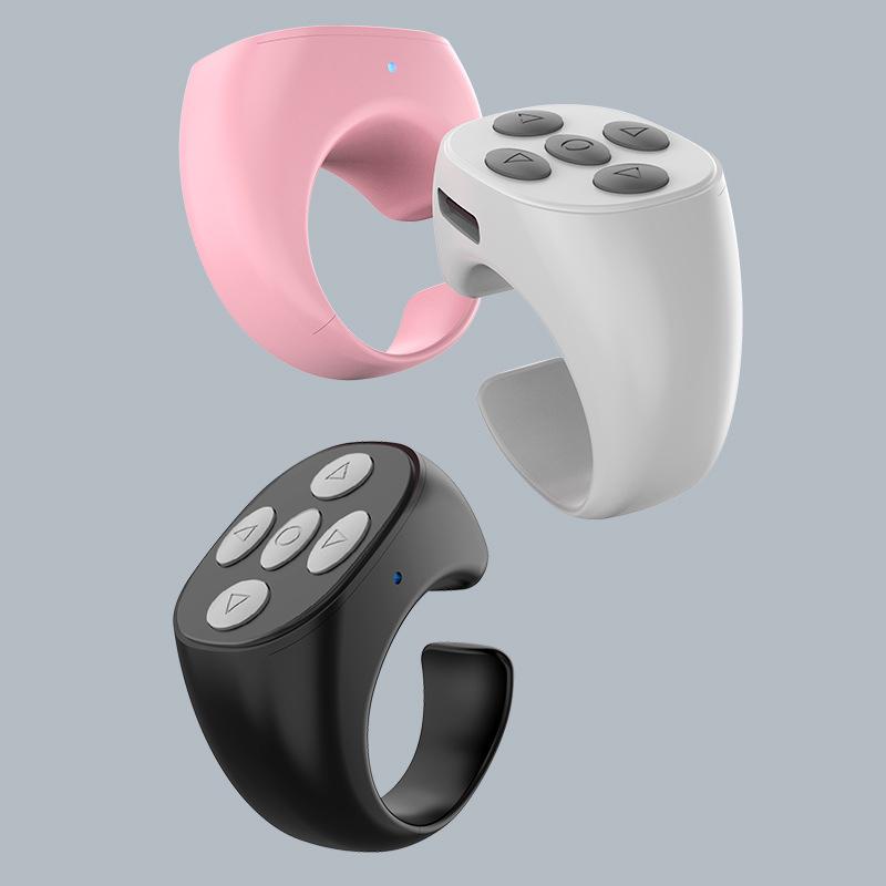 Wireless Bluetooth-compatible Automatic Page Turner Browsing Smart Fingertip Selfie Video Controller Portable for Mobile Phone