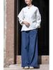 Women's Cotton-Linen Wide-Leg Pants, 2026 Spring/Summer Collection - Artistic and Versatile Long Casual Trousers