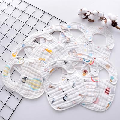Baby Bibs U-Shaped Bandana Feeding Bib Saliva Towel Kids Girl Boy Cotton Bibs