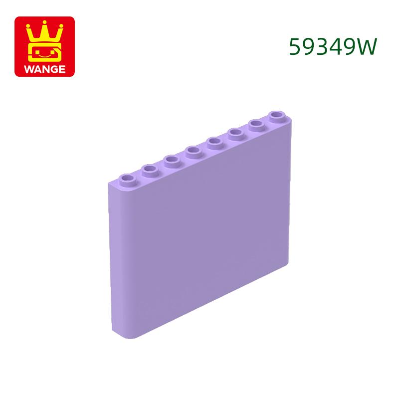 17Pcs/lot 59349 1x6x5 Houses Wall Construction Blocks MOC Accessories Works With Featuring Bricks Children Playthings Present Bo