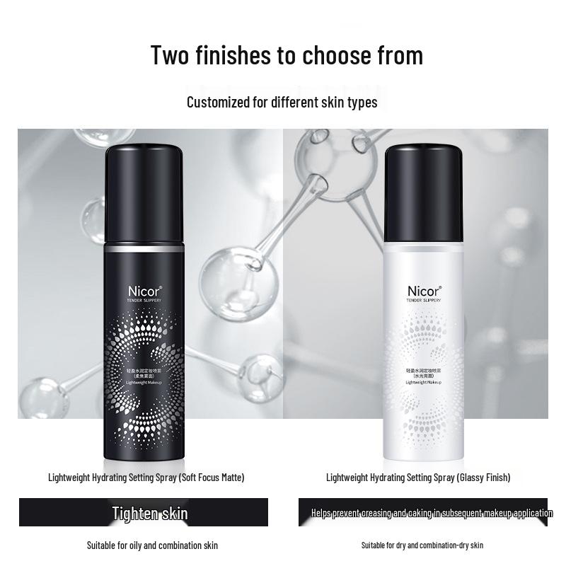 Nicor Light & Hydrating Setting Spray: Refreshing, Moisturizing, Radiant Finish