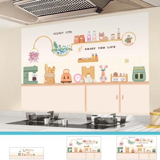 Yousheng Oil Proof Wall Stickers Kitchen Backsplash Wall Protector Waterproof Heat Resistant Static Sticker for Kitchen Dining Room Countertop