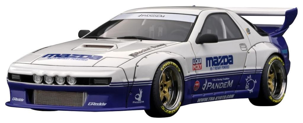 Ignition Model PANDEM Finished Product 1/18 RX-7 (FC3S) White/Purple