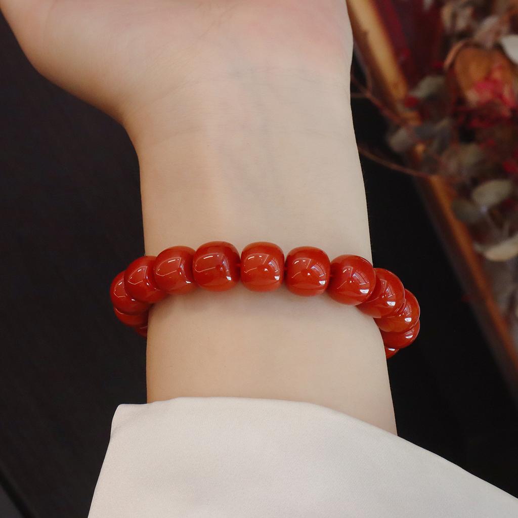 Natural Nanhong Agate Bracelet. Fashion Women Daily Jewelry Lucky Gift
