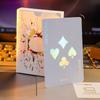 1Deck Poker Cute Limited Edition Luminous Playing Cards Good-Looking White Rose Party Dormitory Must-Have Girly Heart Party Toys