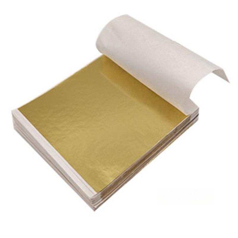 100 Sheets of Gold Foil Paper/Buddha Statues Various Colors Furniture Light Fixtures Handicrafts Decoration Color Aluminum Foil