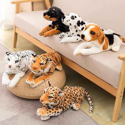 Hot-Selling Creative Cartoon Simulation Animal Spotted Dog Tiger Plush Tissue Box Set Tissue Pumping Wholesale