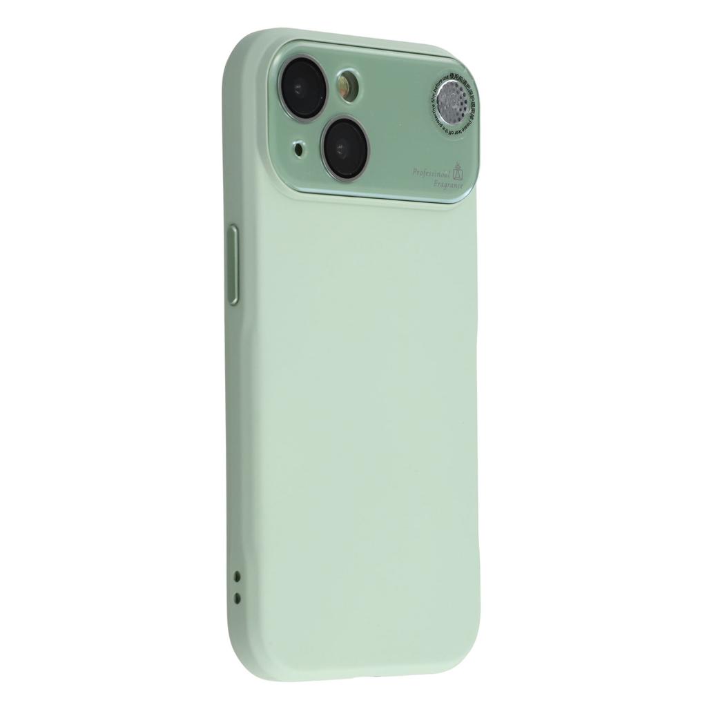 For iPhone 15 Case Large Camera Window Liquid Silicone Aromatherapy Phone Cover