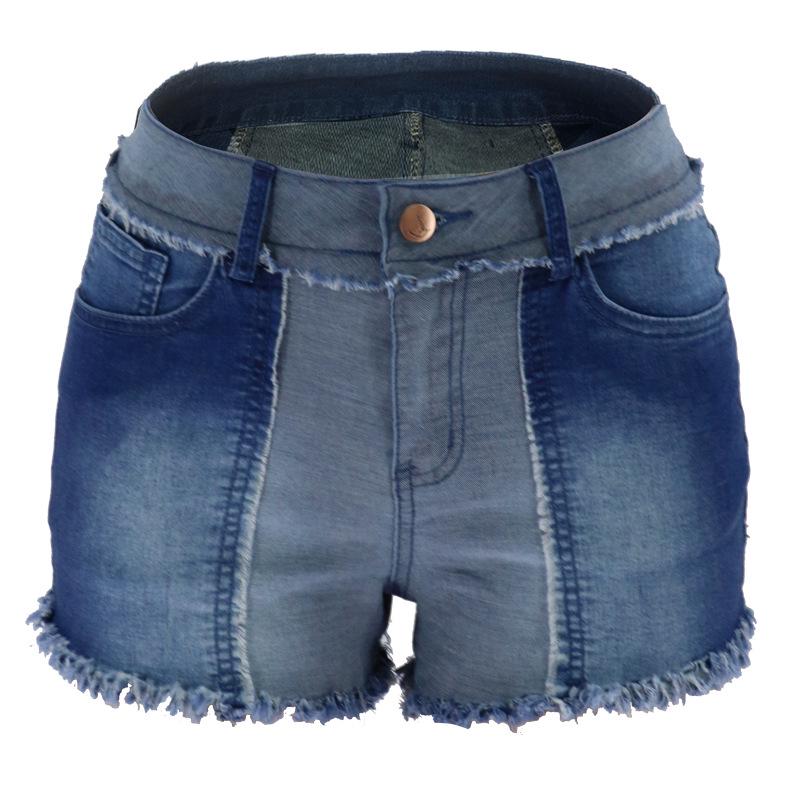 Buy Women Casual Short Jeans Mid Waist 