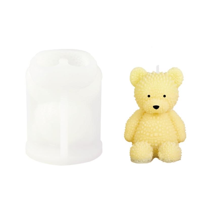 Small Bear Silicone Mold Mold Non-stick Easy To De-mold for Making Plaster Cake Fondant Decorations Jello
