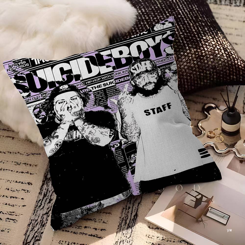 Hip Hop S-Suicideboys G59 Personalized Pillow Cover Kids Bedroom Wild Party Decor Pillowcase Kid Birthday Shower Gift