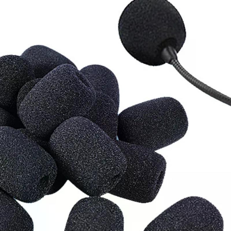 Hot Popular Microphone Windscreen Sponge Cover Headset Mic Foam Cover Protective Cap for Gooseneck Meeting Mic