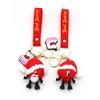 Silicone Soft Rubber 3D Rabbit Bad Bunny Keychain Heart Pendant Jewelry Fashion Halloween Pumpkin Christmas Key Pendant Gifts