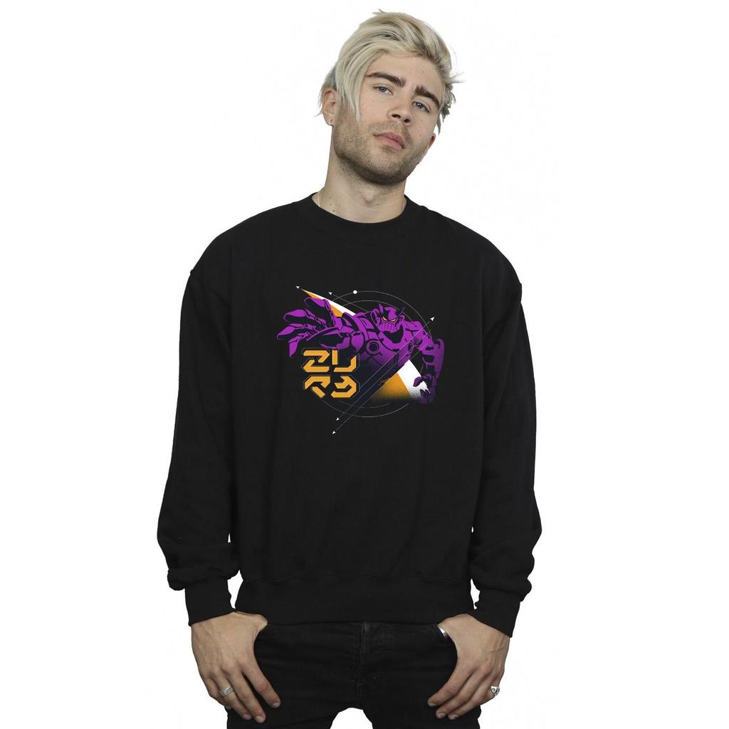 Disney Mens Lightyear Zurg Space Circle Sweatshirt