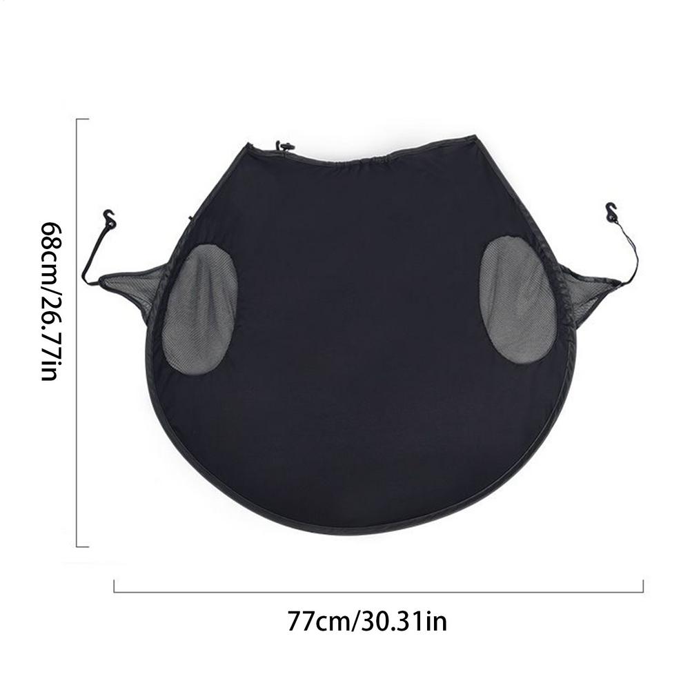 Stroller Sun Shade UPF50 Stroller Canopy Extender Quick-Release Full Coverage Protective Sunshade UV Protection Baby Supplies чёрный