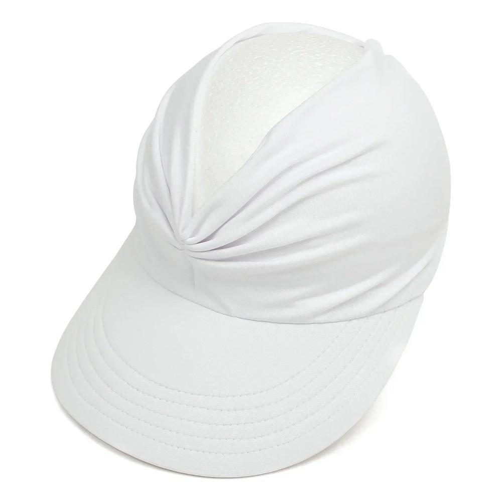 Empty Top Women Beach Sun Hat Wide Brim Outdoor Sports Hat Solid Color Baseball Cap Outdoor Sport