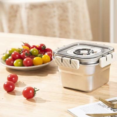 Wholesales Vacuum Function Food Storage Box To Keep Food Fresh Longer Stainless Steel Student Lunch Box Large Capacity Bento Box