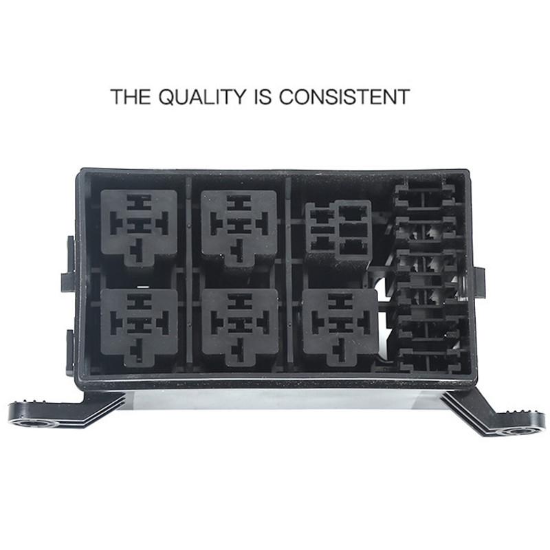 Cutie Relee Auto cu 12 Sloturi 6 Atc/Ato 6 Relee Standard Lame Siguranțe Suport Bloc