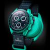 Swatch X Omega Bioceramica Missione Lunare Sulla Terra Aurora Boreale Orologi da Uomo Nero SO33L103