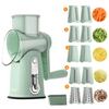 Desirable by a Professional Rotary Slicer with 5 Replacement Vegetable Stainless Steel Adjustable Multifunctional Slicer Set [Supervised Chef] 5-in-1