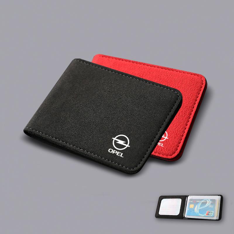 Nowy Etui Ochronne na Dokumenty Samochodowe Uchwyt na Karty Kredytowe Klips Do Opel OPC Astra H Insignia Mokka Zafira Corsa Vectra