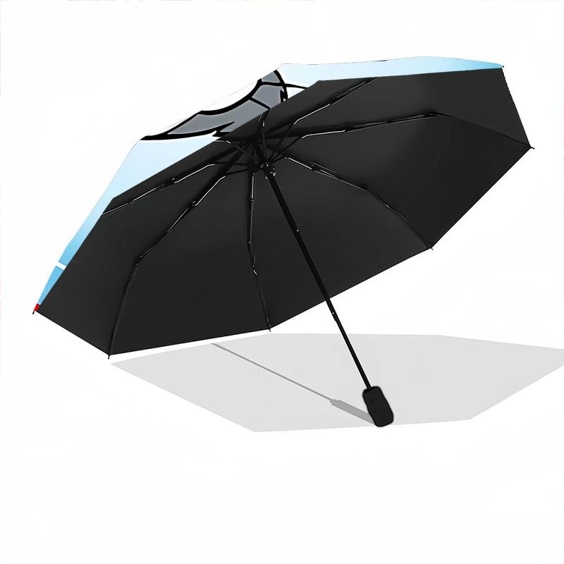 1pc Tom Jerry Automatic Open/Close Folding Umbrella, Windproof 8 Rib Construction, Lightweight Travel Umbrella for Women/Men,a0902078