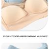 Wireless Back-Smoothing Seamless Bra - Latex Cups with Lift & Support, Plus Size Ice Silk Comfort for Sagging Prevention & T-Shirt Invisible Wear