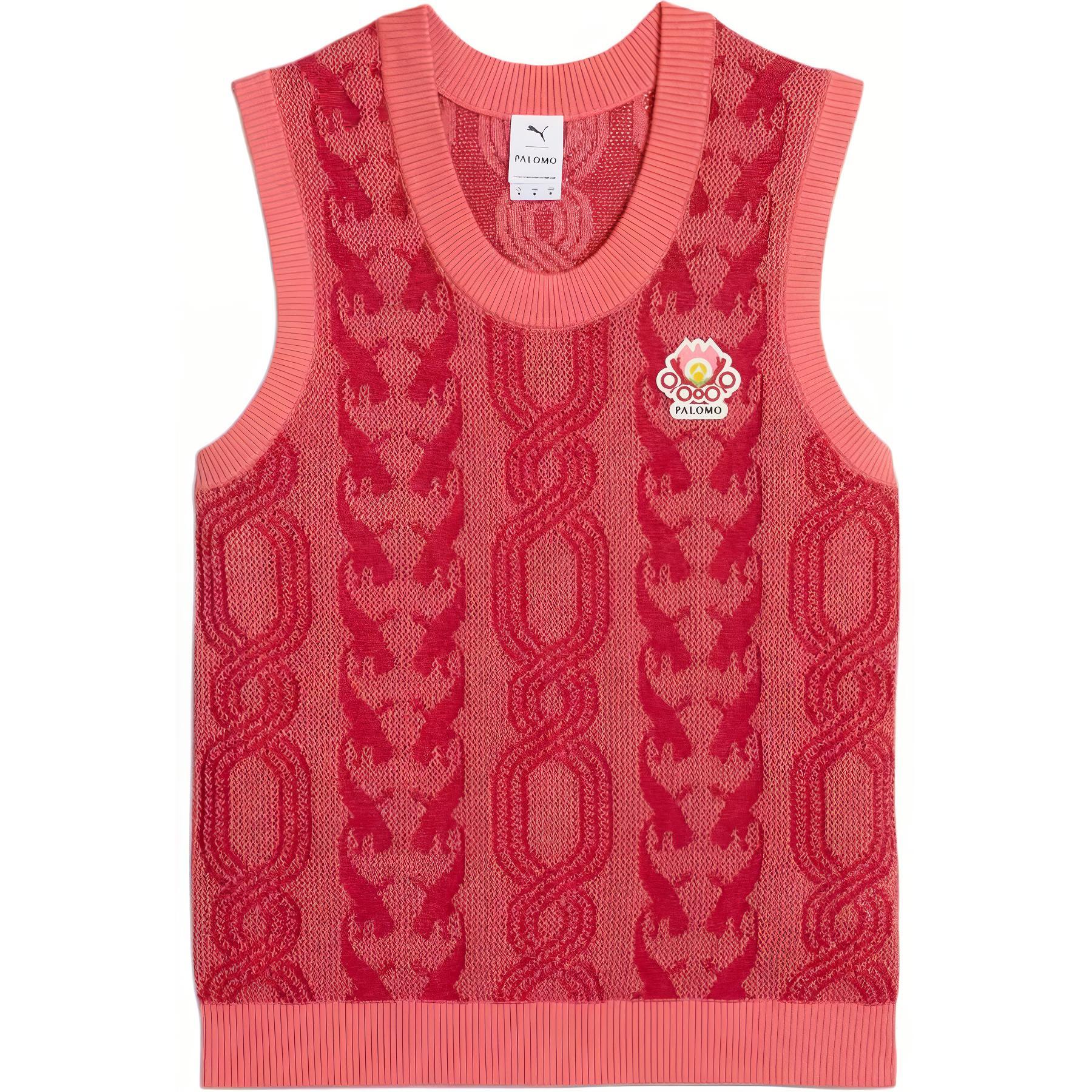 

Puma X Palomo SS24 Вязаный жилет с логотипом Топы унисекс Passion-Fruit 625559-26 M