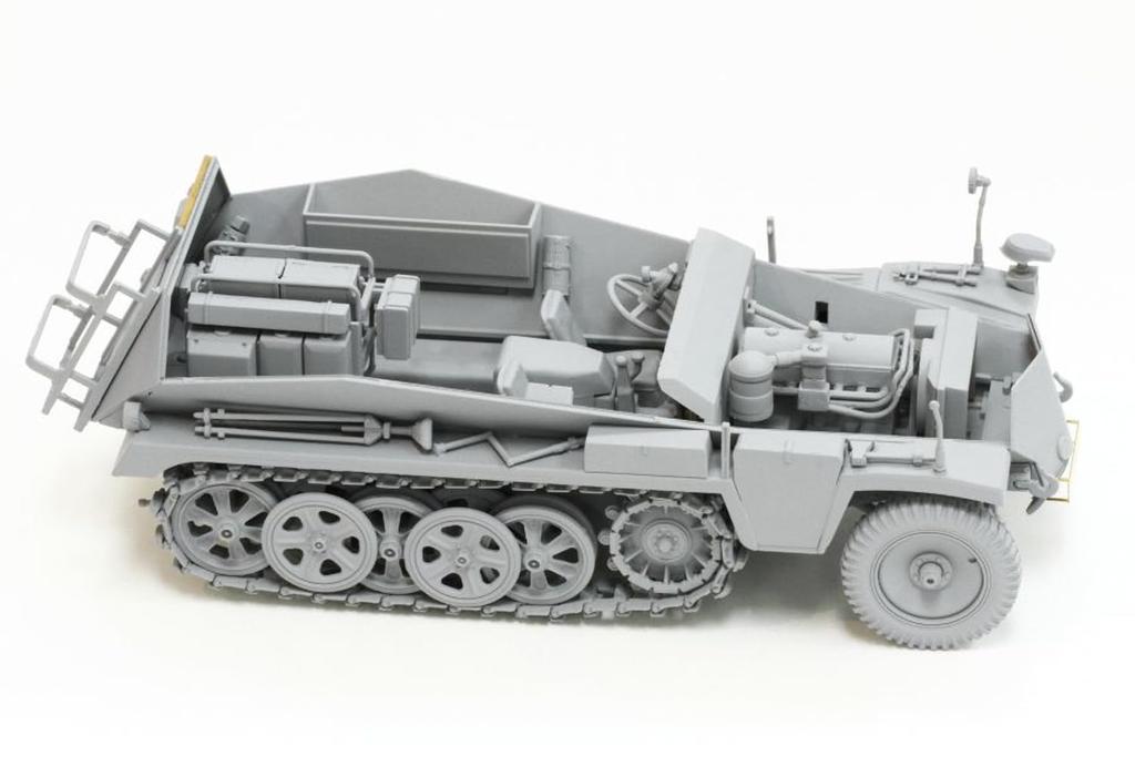 PLATZ Dragon Germany Greif In Rommel Staff 4 Included Luxury Specification Plastic Model DR6911SP 1/35 WW.II Sd.Kfz.250/3 (2 1) & Figures/magic