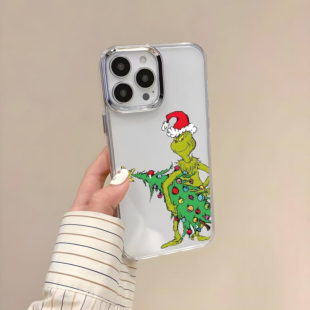 Film The Classic G-Grinches Handyhülle für iPhone 17 Air 16 E 15 14 13 12 11 Plus Pro Max Galvanisiert Transparent Weiche Hülle