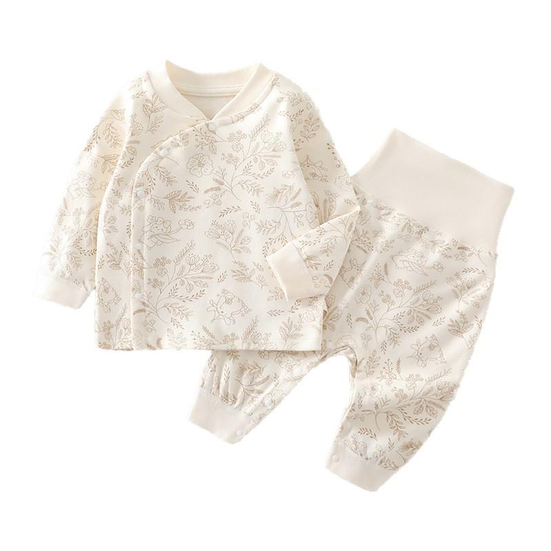 Autumn Baby Clothes Set: Cotton Pajamas & Pants for Newborns (Unisex)