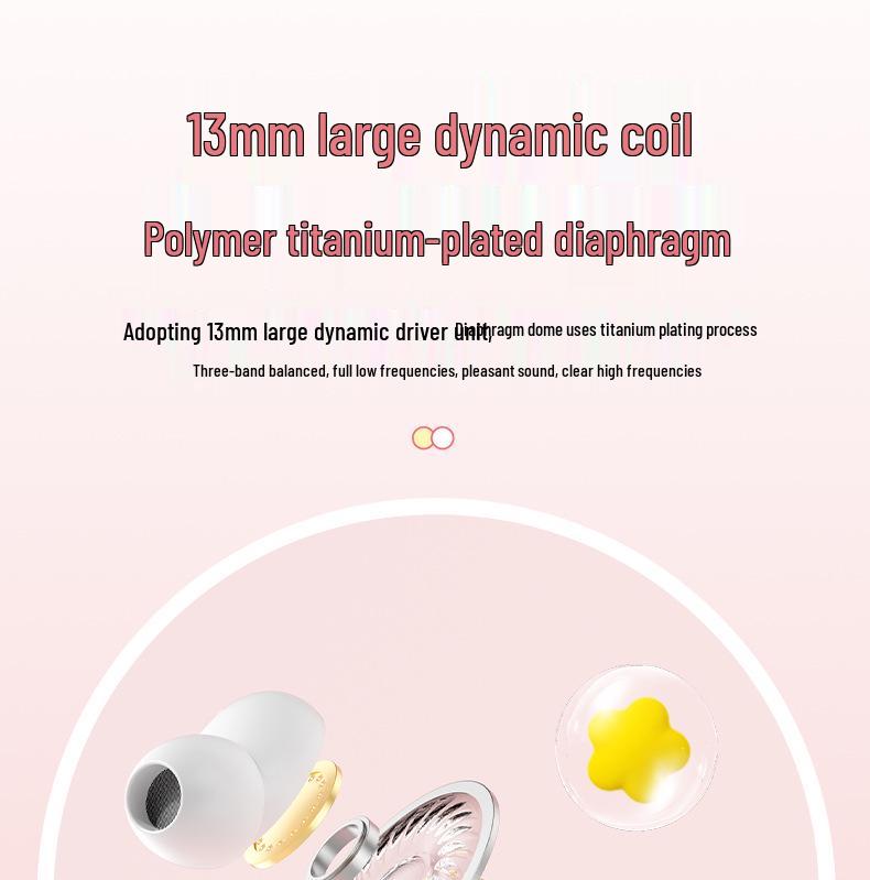 Sanrio K9 Bluetooth Noise-Canceling Cartoon Earbuds - Cute Mini Design with Ultra Long Battery Life