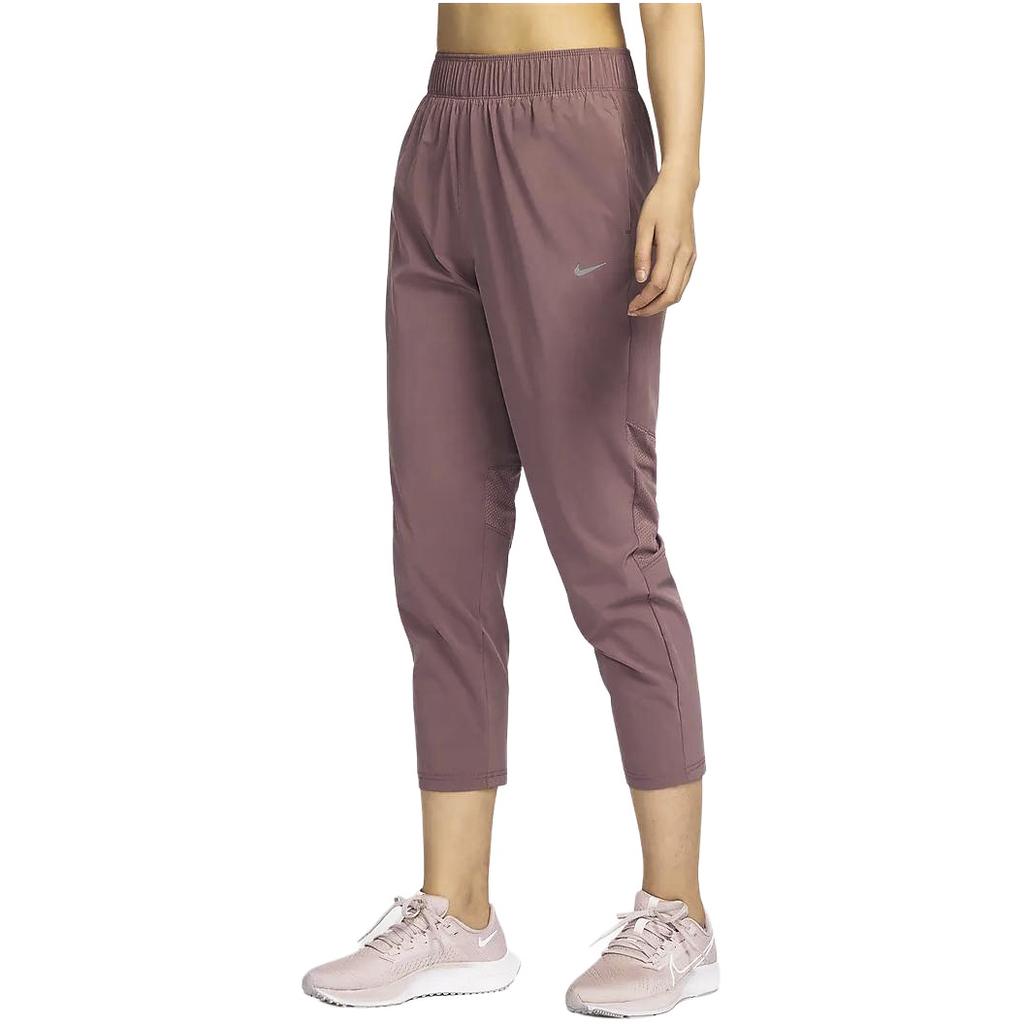 Nike Dri-FIT Fast Solid Quick-Dry Mid-Waist Drawstring Casual Knit Sports Pants Women Pants Smoke-Gray Purple Red FB7030-208