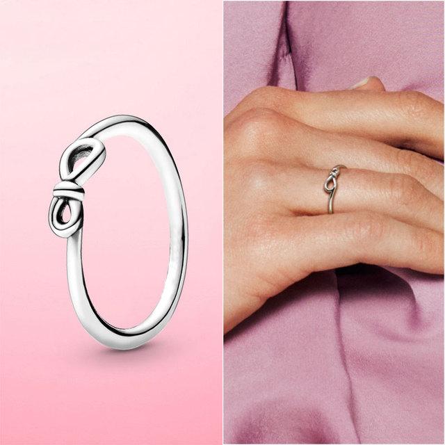 Pierścionek damski 2022 nowy srebro 925 błyszczące i polerowane linie palec serdeczny dla kobiet ślub biżuteria zaręczynowa prezent Anel