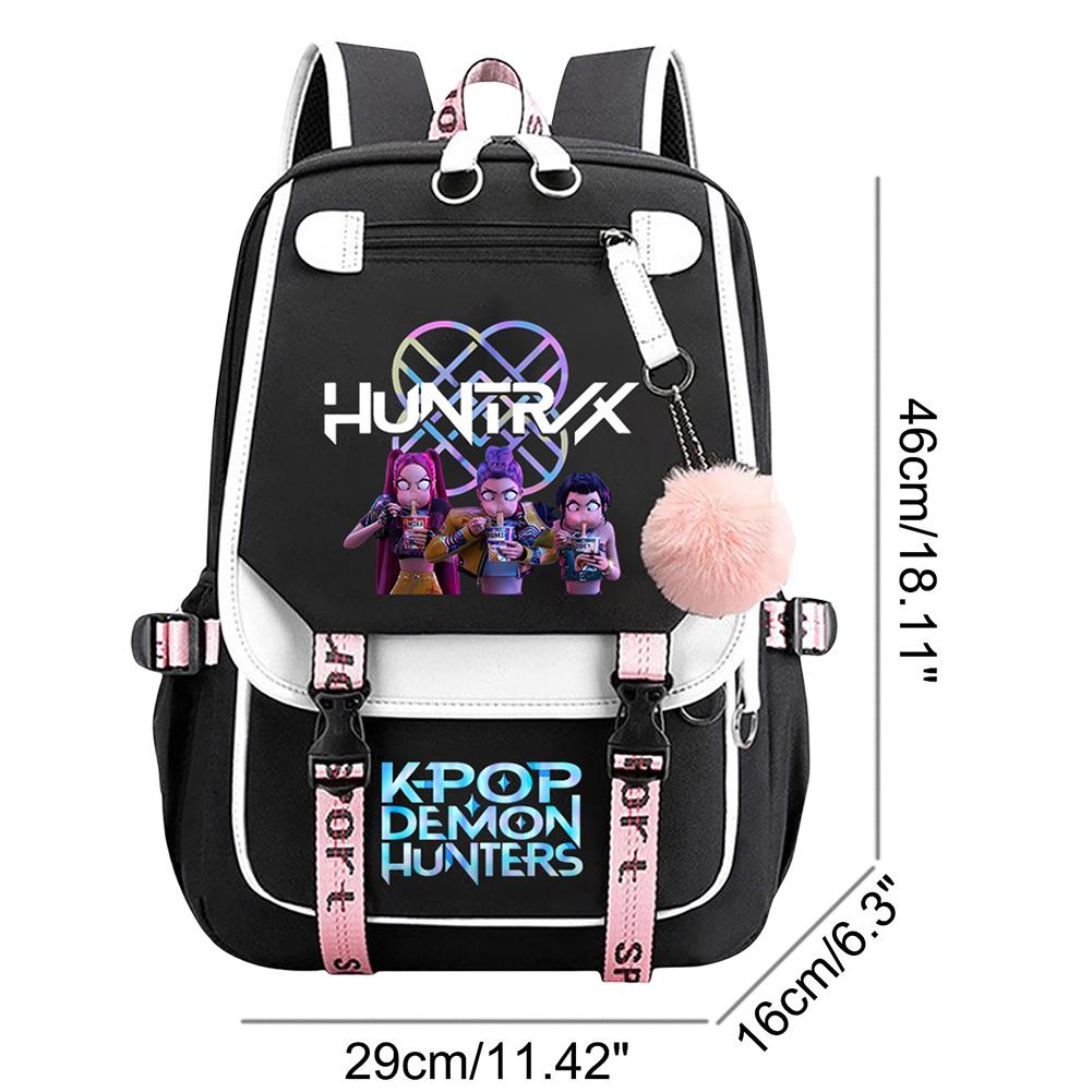 School Backpack for Students KPop Movie Daily Bagpack 2025 Hot Movie Print Backpacks for Girl Boy Laptop Usb Port Bag for Kids