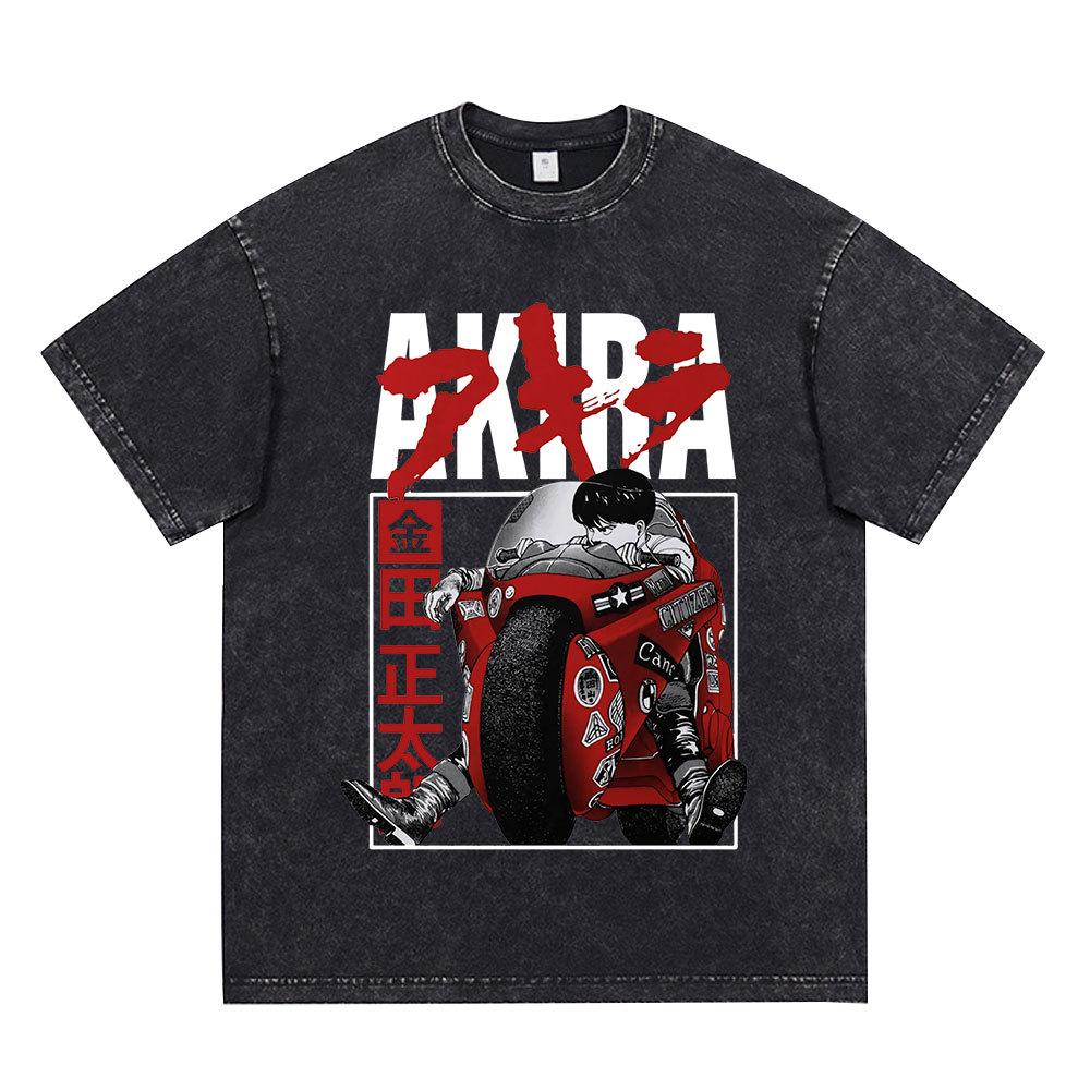 Anime Akira Vintage Washed T Shirt 90s Science Fiction Movie