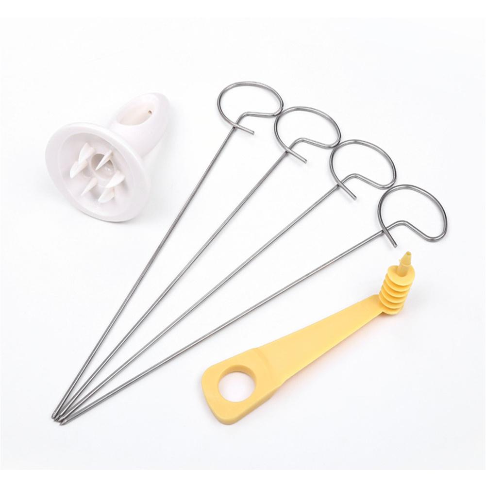 

304 Stainless Steel Potato Spiral Cutter Vegetable Cucumber Slicer Kitchen Accessories As shown#0